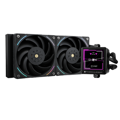 Thermalright Frozen Vision 240mm AIO Liquid Cooler with LCD Display - BLACK | WHITE