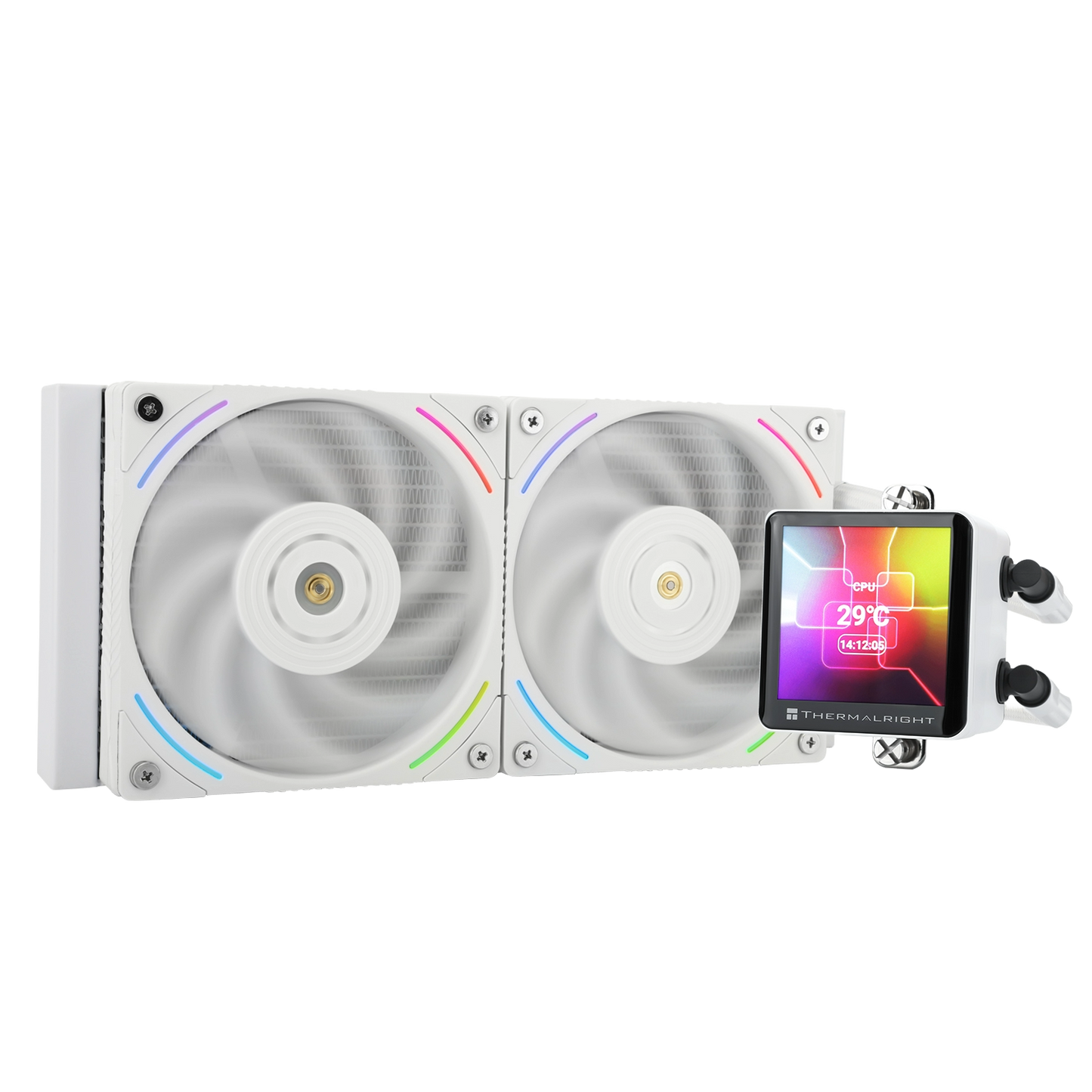 Thermalright Frozen Vision 240mm AIO Liquid Cooler with LCD Display - BLACK | WHITE