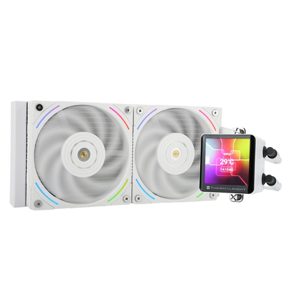 Thermalright Frozen Vision 240mm AIO Liquid Cooler with LCD Display - BLACK | WHITE