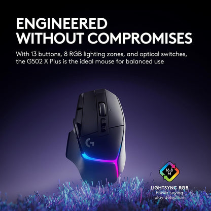 Logitech G502X Plus Wireless RGB Gaming Mouse (Box Open)