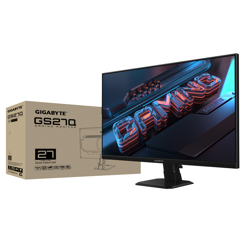 GIGABYTE GS27Q 27″ QHD IPS Panel 170Hz Refresh Rate Gaming Monitor