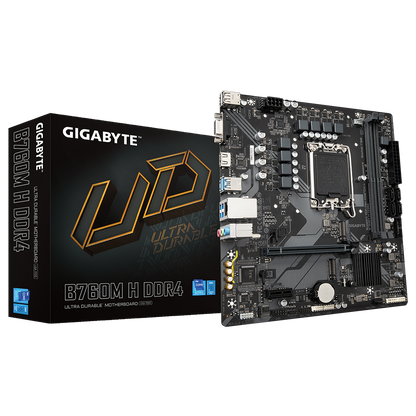 Gigabyte B760M H - DDR4 Intel 12th/13th/14th Gen microATX Motherboard