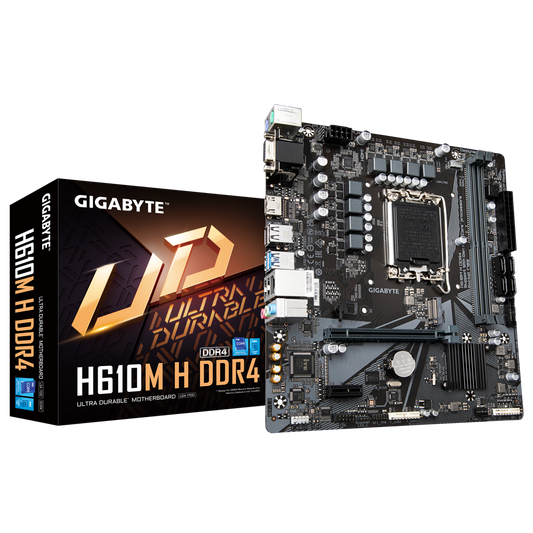 Gigabyte H610M H - DDR4 Intel 12th/13th/14th Gen microATX Motherboard