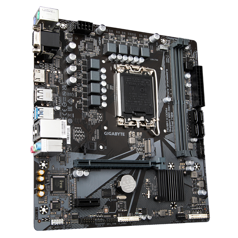 Gigabyte H610M H - DDR4 Intel 12th/13th/14th Gen microATX Motherboard