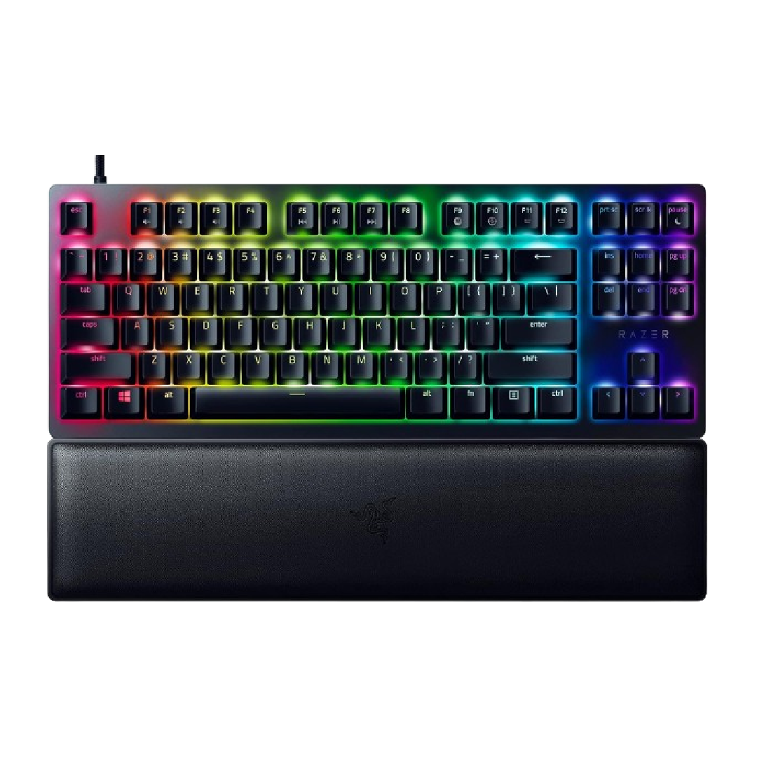 Razer Huntsman V2 Tenkeyless Optical Gaming Keyboard (Clicky Purple Switch) - Black