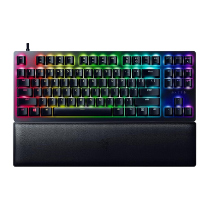 Razer Huntsman V2 Tenkeyless Optical Gaming Keyboard (Clicky Purple Switch) - Black