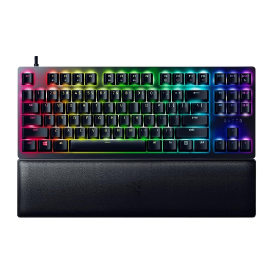 Razer Huntsman V2 Tenkeyless Optical Gaming Keyboard (Clicky Purple Switch) - Black