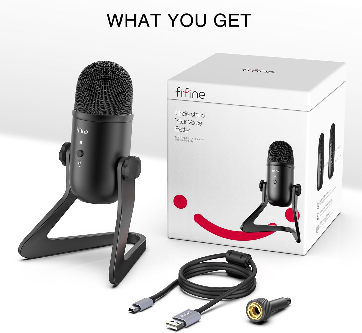 FIFINE K678 USB Studio Microphone for Podcasting