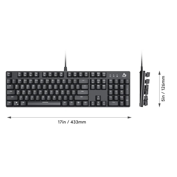 Aukey KMG12 Wired Mechanical Gaming Keyboard - Red Switches