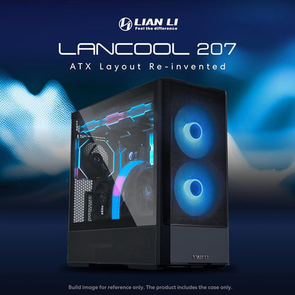 LianLi Lancool 207 RGB Compact ATX Gaming Computer Case - BLACK | WHITE