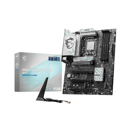 MSI B860 Gaming Plus WiFi - Supports Intel Core Ultra (Series 2) LGA 1851 Socket Processors DDR5 ATX Motherboard, WIFI 7, M.2 Gen5