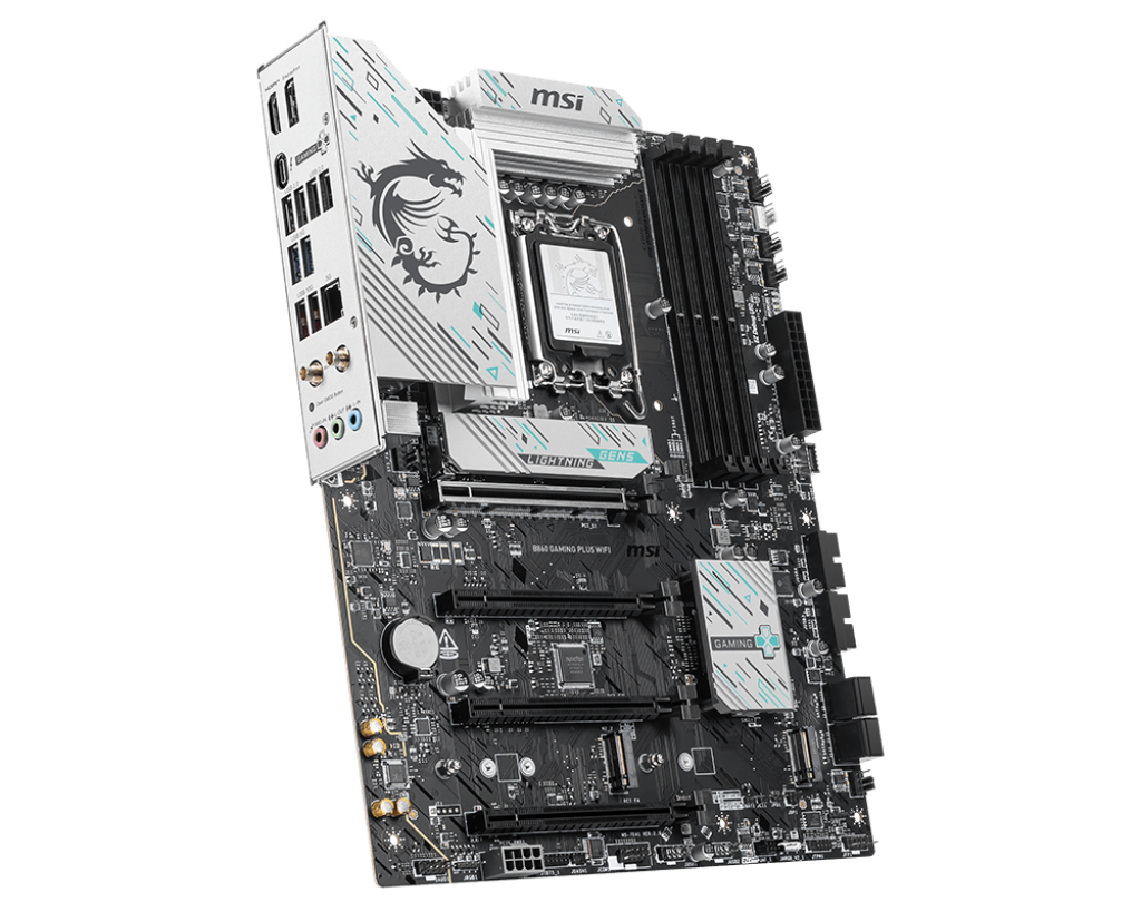 MSI B860 Gaming Plus WiFi - Supports Intel Core Ultra (Series 2) LGA 1851 Socket Processors DDR5 ATX Motherboard, WIFI 7, M.2 Gen5