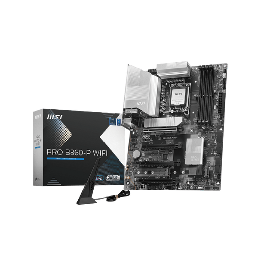 MSI PRO B860-P WiFi 7 - Supports Intel Core Ultra (Series 2) LGA 1851 Socket Processors DDR5 ATX Motherboard
