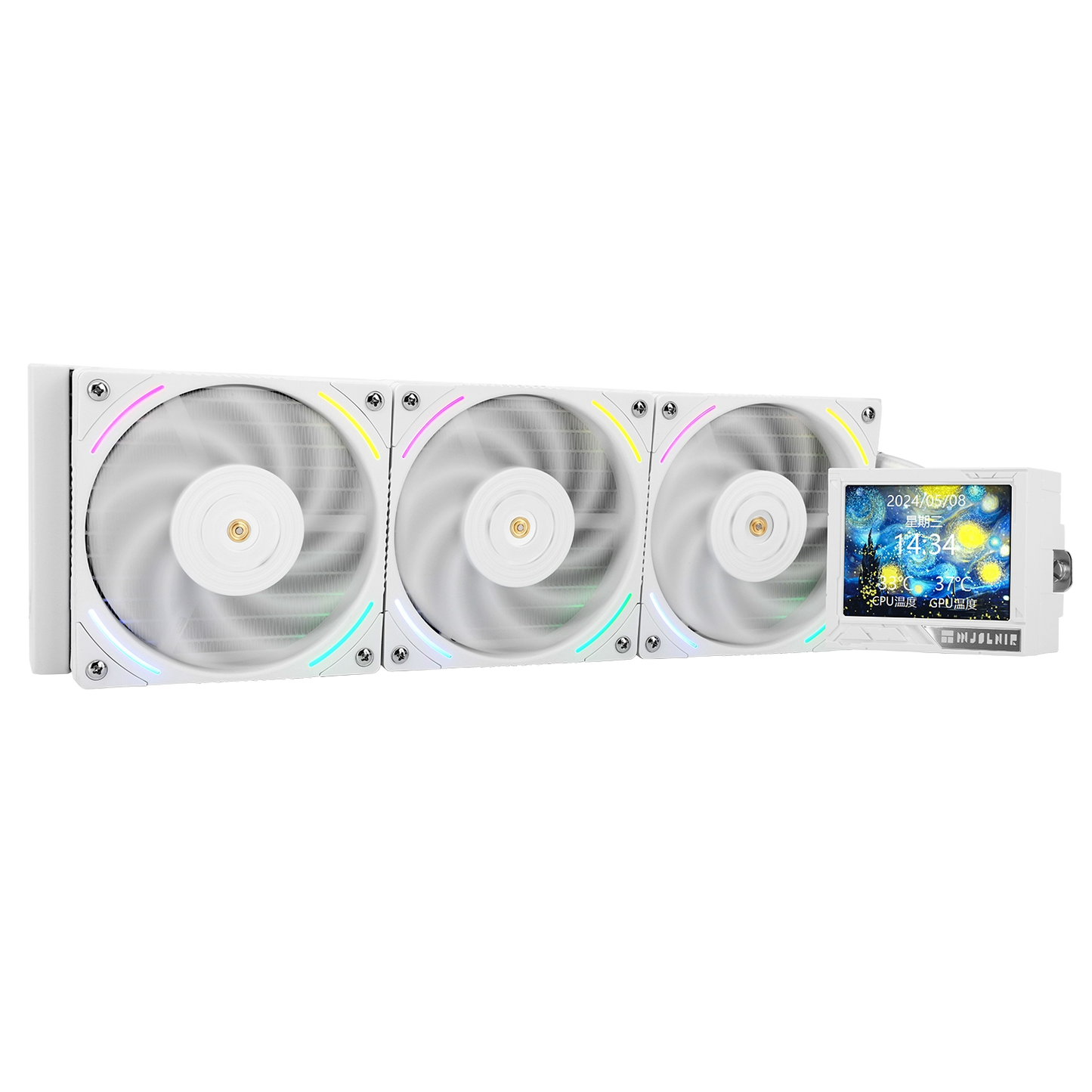 Thermalright Mjolnir Vision 360 ARGB AIO Liquid Cooler with LCD Display - BLACK | WHITE