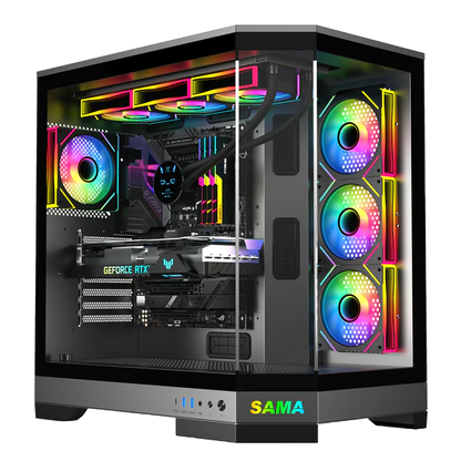 SAMA Neview 3021 Full Tower Gaming Case - BLACK | WHITE