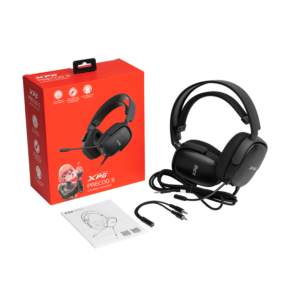 XPG PRECOG S Gaming Headset - BLK | WH