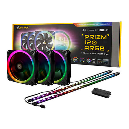 Antec Prizm 120 ARGB 3-in-1 Pack with fan controller & ARGB LED Strips