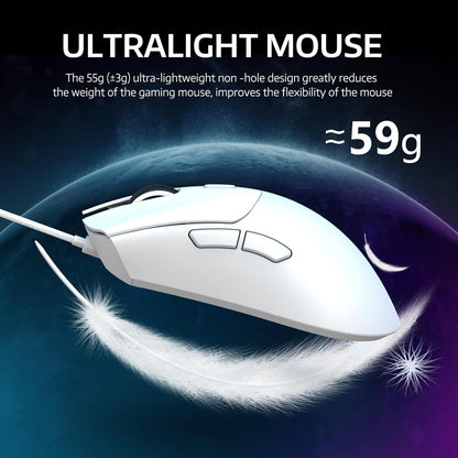 ATTACK SHARK R1 Wireless Gaming Mouse - BLACK | WHITE