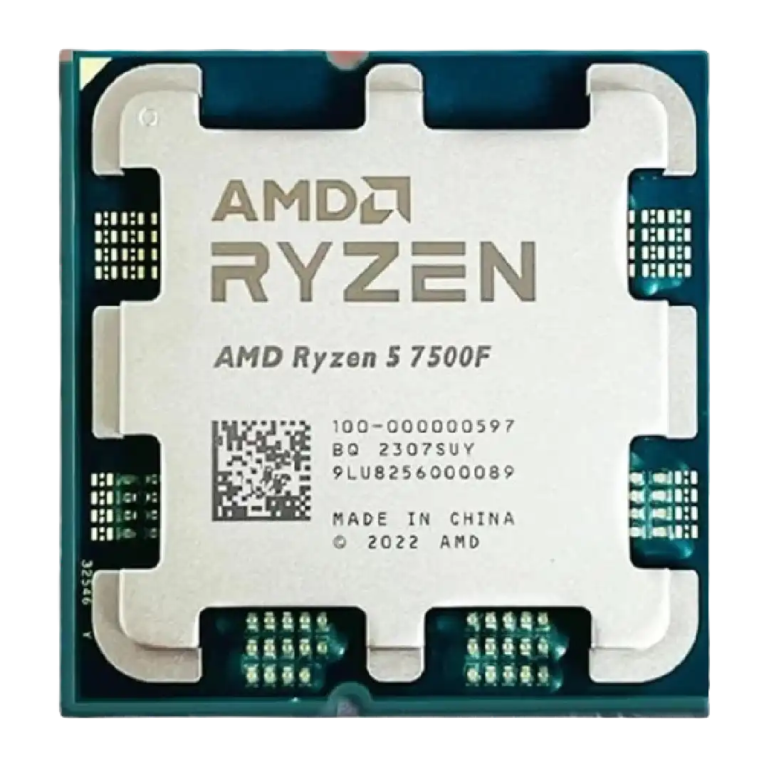 AMD Ryzen 5 7500F desktop processor chip image png