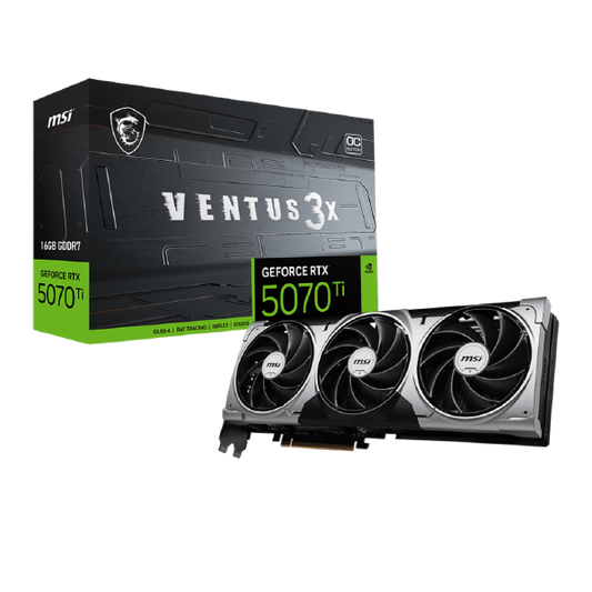MSI GeForce RTX 5070 Ti Ventus 3X OC 16GB Graphics Card GDDR7