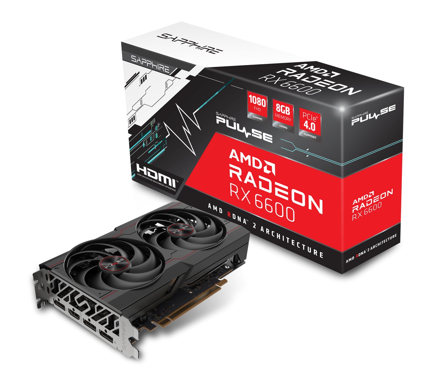 Sapphire PULSE AMD Radeon RX 6600 8GB Graphics Card