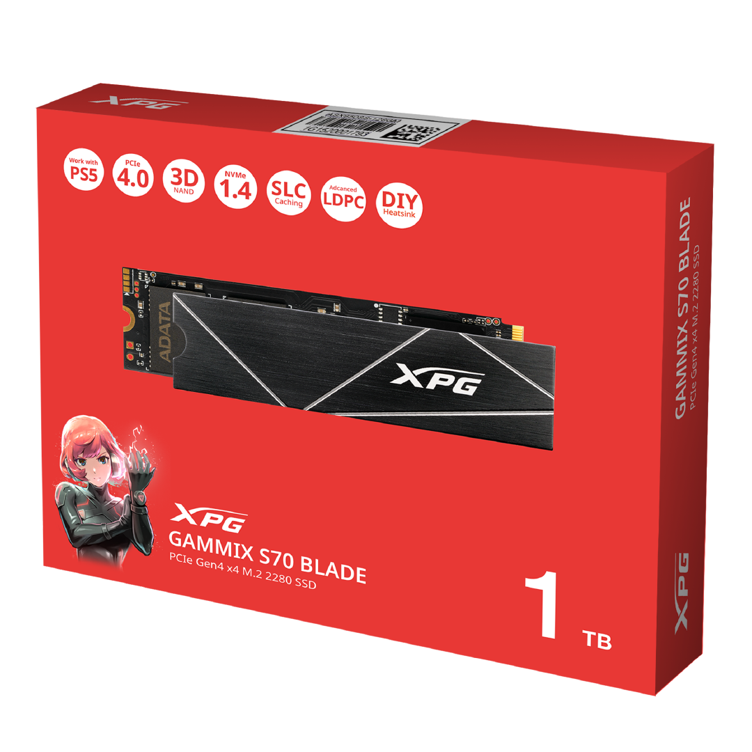 XPG GAMMIX S70 Blade M.2 1TB Gen4 NVMe SSD