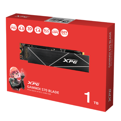 XPG GAMMIX S70 Blade M.2 1TB Gen4 NVMe SSD