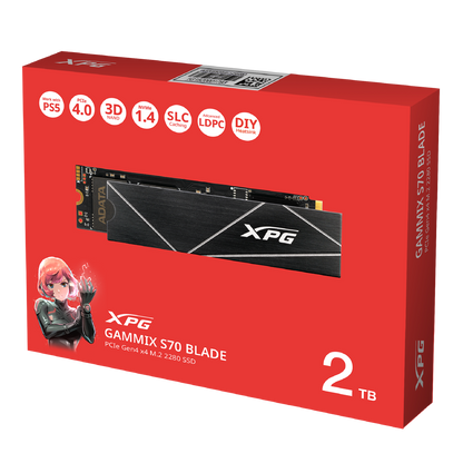 XPG GAMMIX S70 Blade M.2 2TB Gen4 NVMe SSD