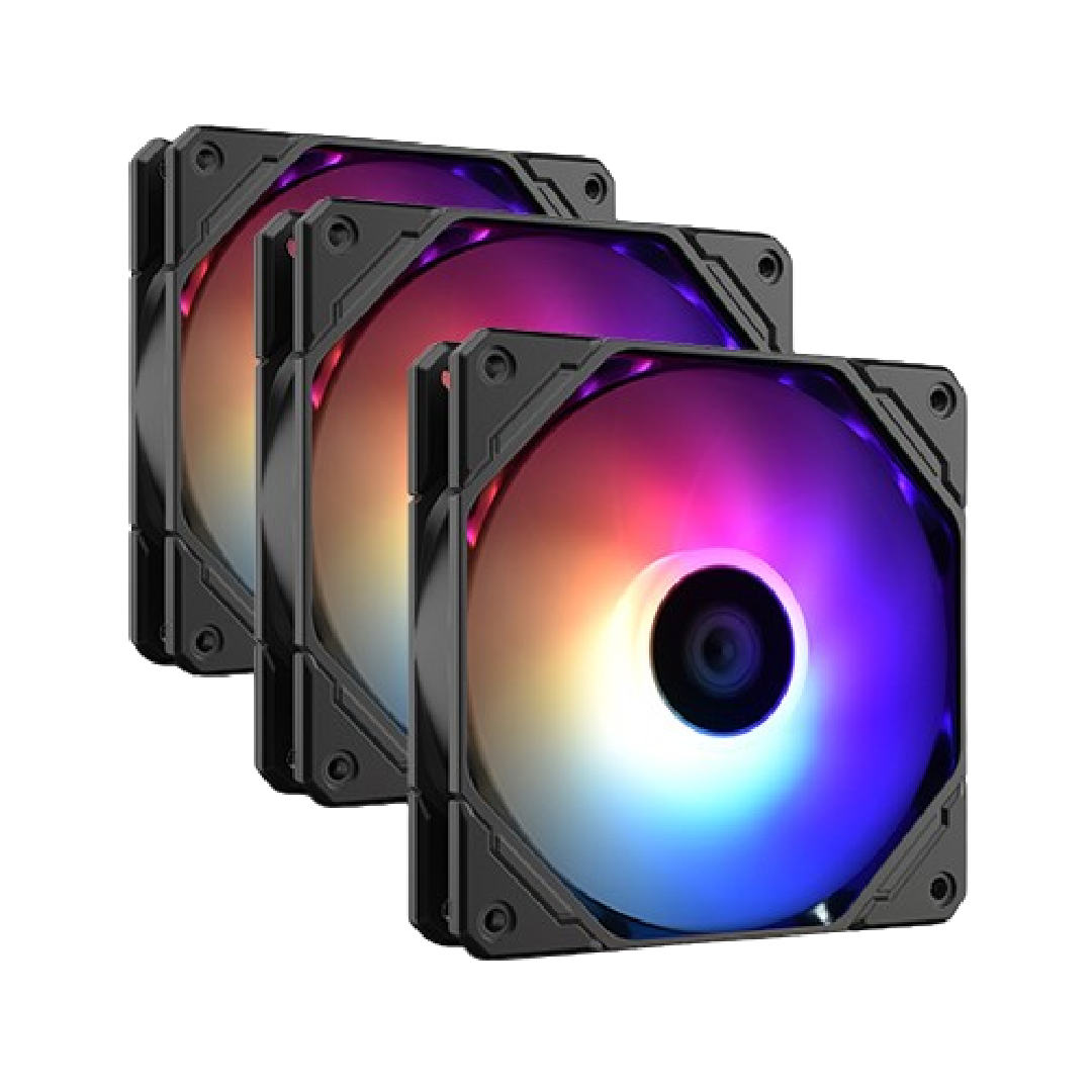 ID COOLING TF-12025-TRIO ARGB 120mm 3 Pack Case Fan