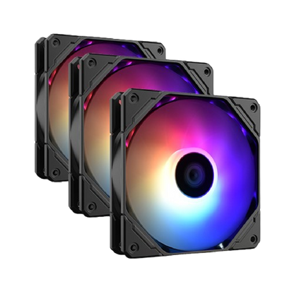 ID COOLING TF-12025-TRIO ARGB 120mm 3 Pack Case Fan