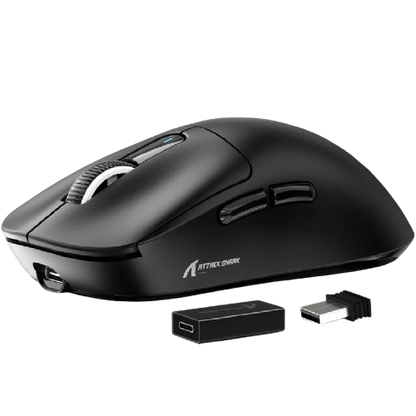 ATTACK SHARK X3 Pro 8K Three Modes Wireless Gaming Mouse PAW3395 Superlight - BLACK | WHITE