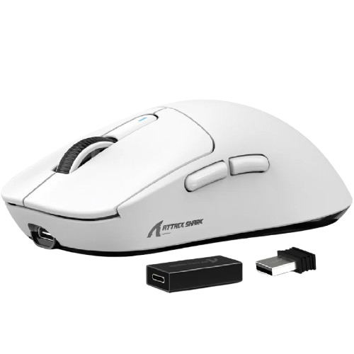 ATTACK SHARK X3 Pro 8K Three Modes Wireless Gaming Mouse PAW3395 Superlight - BLACK | WHITE