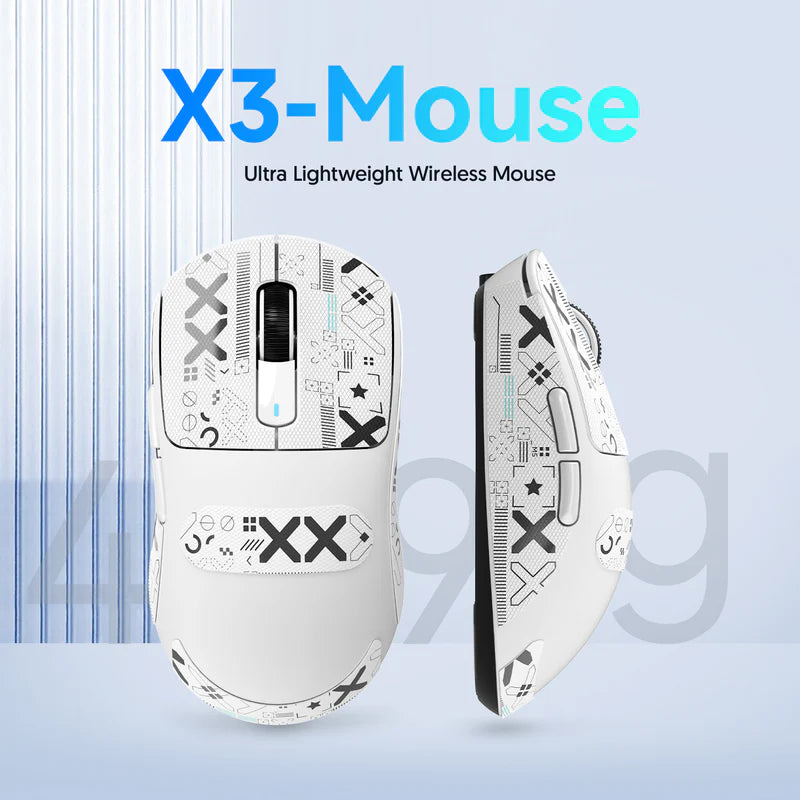 ATTACK SHARK X3 Pro 8K Three Modes Wireless Gaming Mouse PAW3395 Superlight - BLACK | WHITE