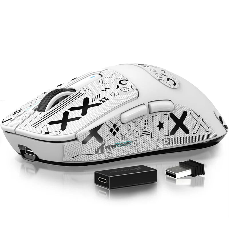 ATTACK SHARK X3 Pro 8K Three Modes Wireless Gaming Mouse PAW3395 Superlight - BLACK | WHITE