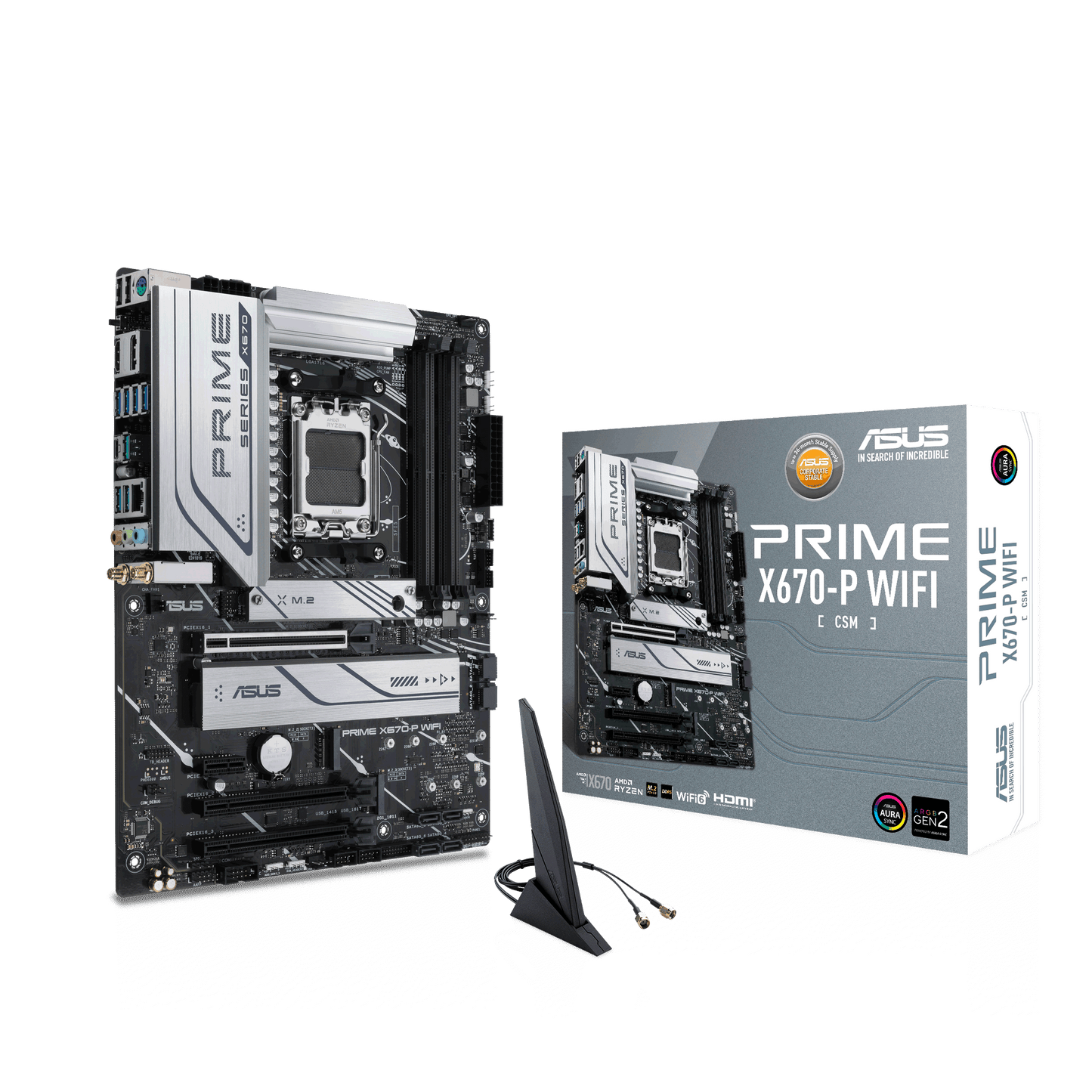 Asus Prime X670-P WIFI CSM - DDR5 AMD AM5 ATX Motherboard