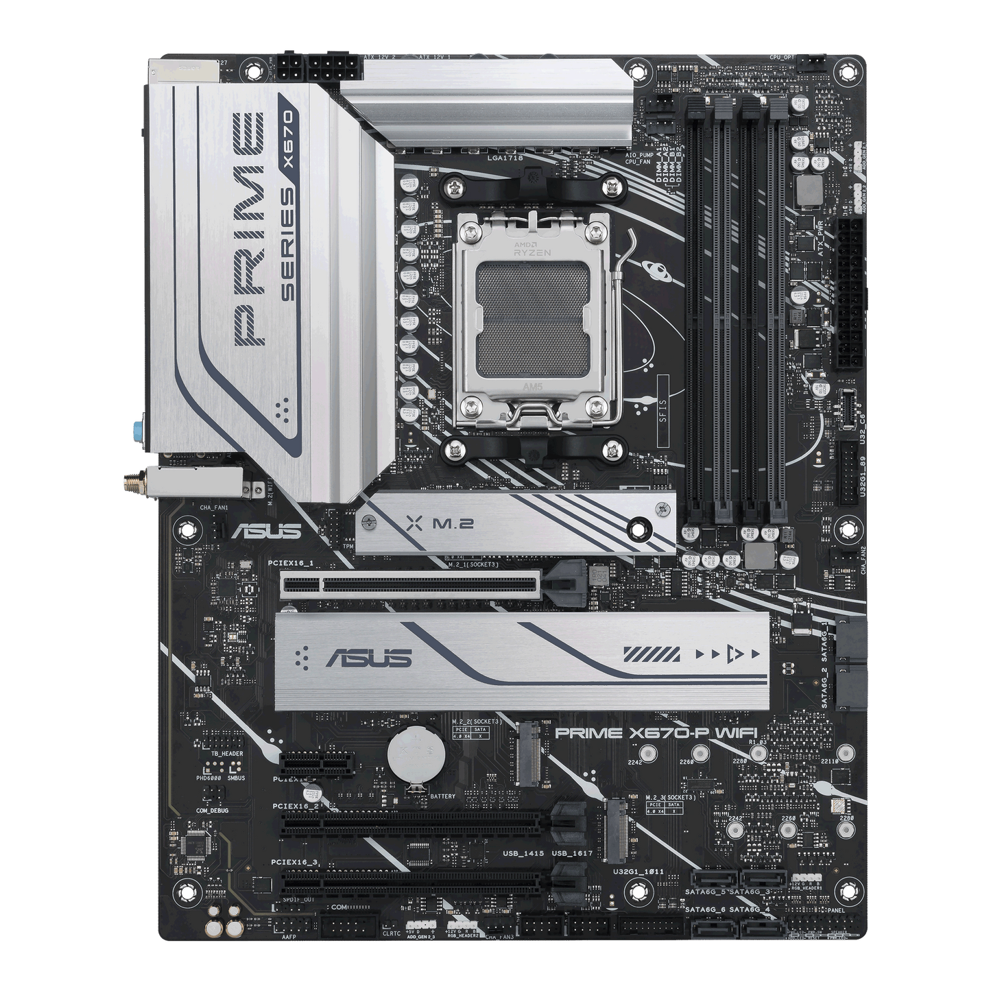 Asus Prime X670-P WIFI CSM - DDR5 AMD AM5 ATX Motherboard