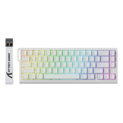 ATTACK SHARK X68 HE Rapid Trigger 60% Wired 8KHz Magnetic Keyboard