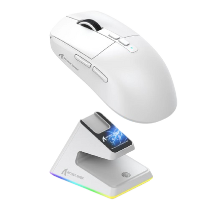 ATTACK SHARK X6 Wireless Gaming Mouse with Charging Dock - BLACK | WHITE