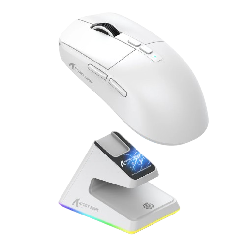 ATTACK SHARK X6 Wireless Gaming Mouse with Charging Dock - BLACK | WHITE