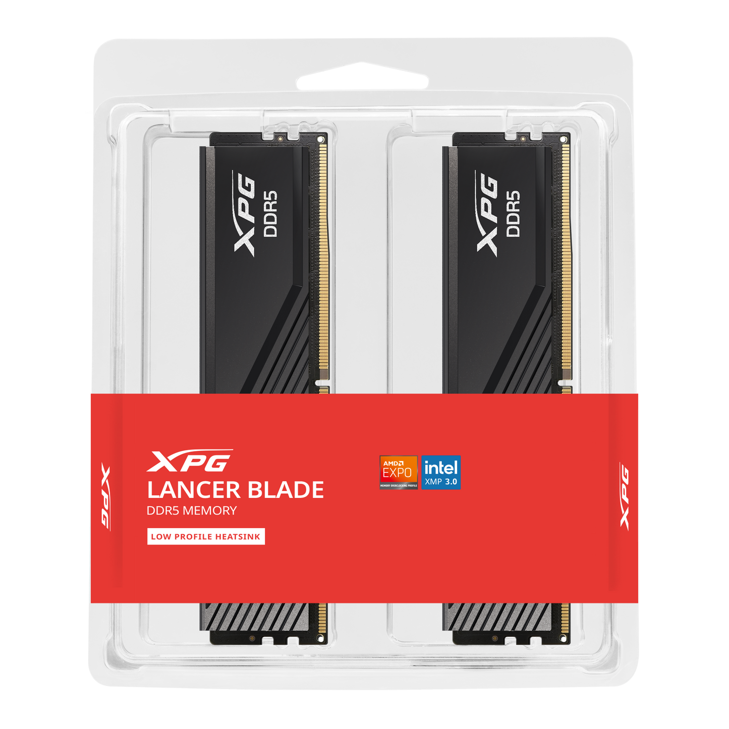 XPG Lancer Blade 64GB (32GB x 2) 6000MHz CL30 - DDR5 DRAM Desktop Memory - BLACK | WHITE