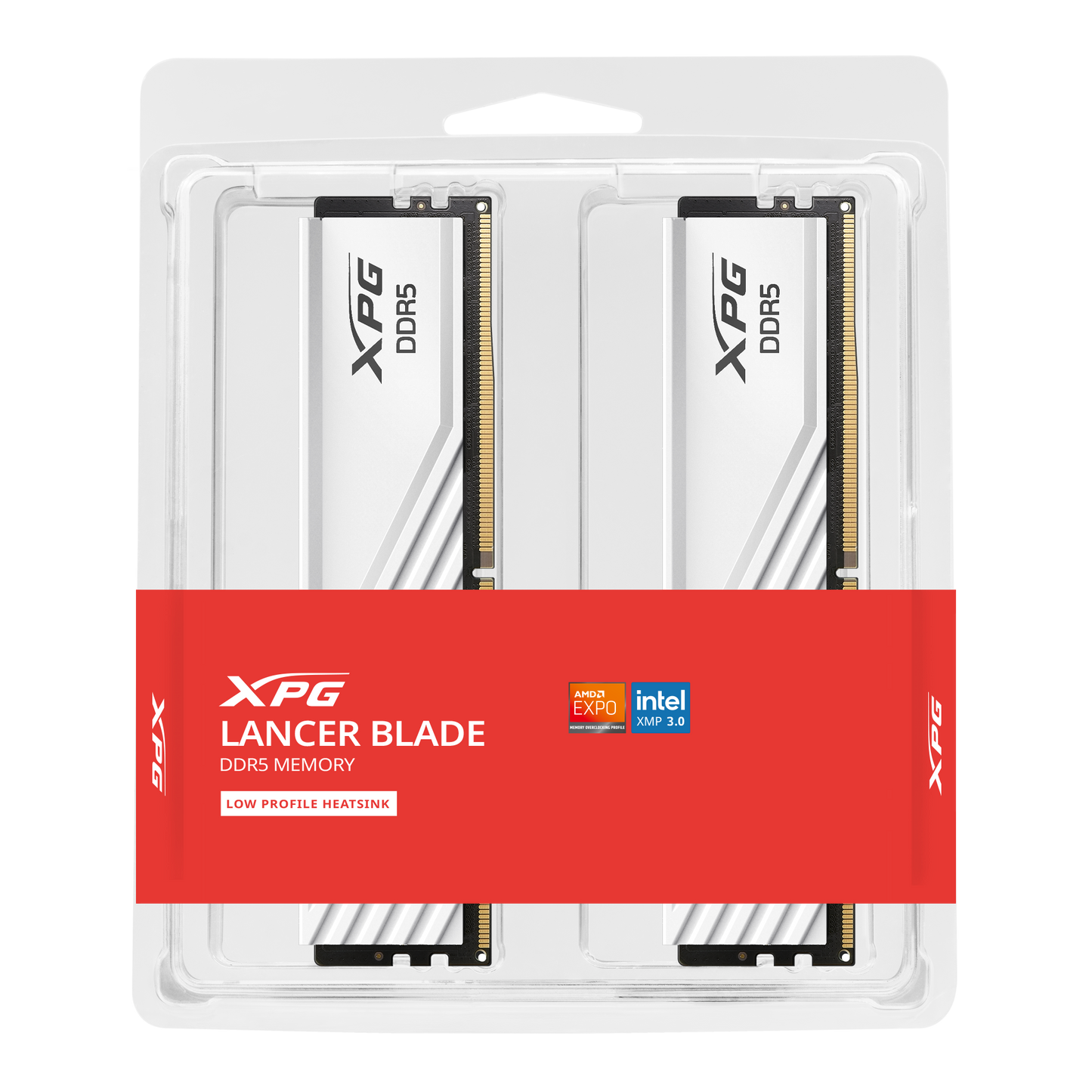 XPG Lancer Blade 32GB (16GB x 2) 6000MHz CL30 - DDR5 DRAM Desktop Memory - BLACK | WHITE