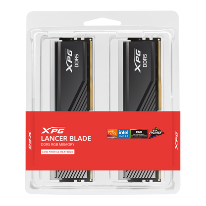 XPG Lancer Blade RGB 64GB (32GB x 2) 6000MHz CL30 - DDR5 DRAM Desktop Memory - BLACK | WHITE