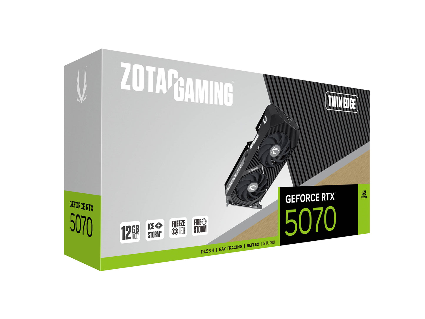 ZOTAC GAMING GeForce RTX 5070 Twin Edge 12GB Graphics Card GDDR7