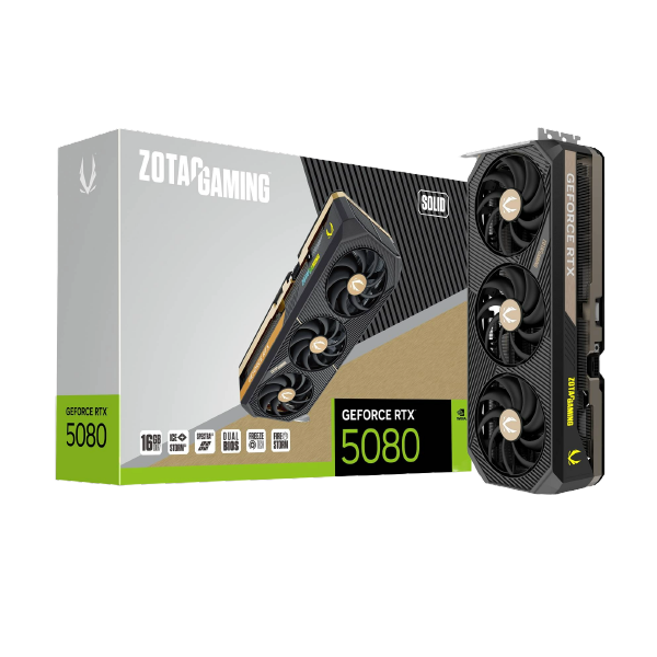 ZOTAC GAMING GeForce RTX 5080 16GB SOLID GDDR7 Graphics Card