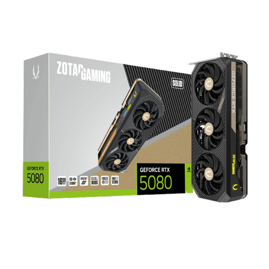 ZOTAC GAMING GeForce RTX 5080 16GB SOLID GDDR7 Graphics Card