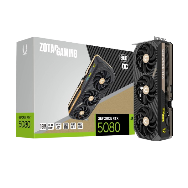 ZOTAC GAMING GeForce RTX 5080 16GB SOLID OC GDDR7 Graphics Card