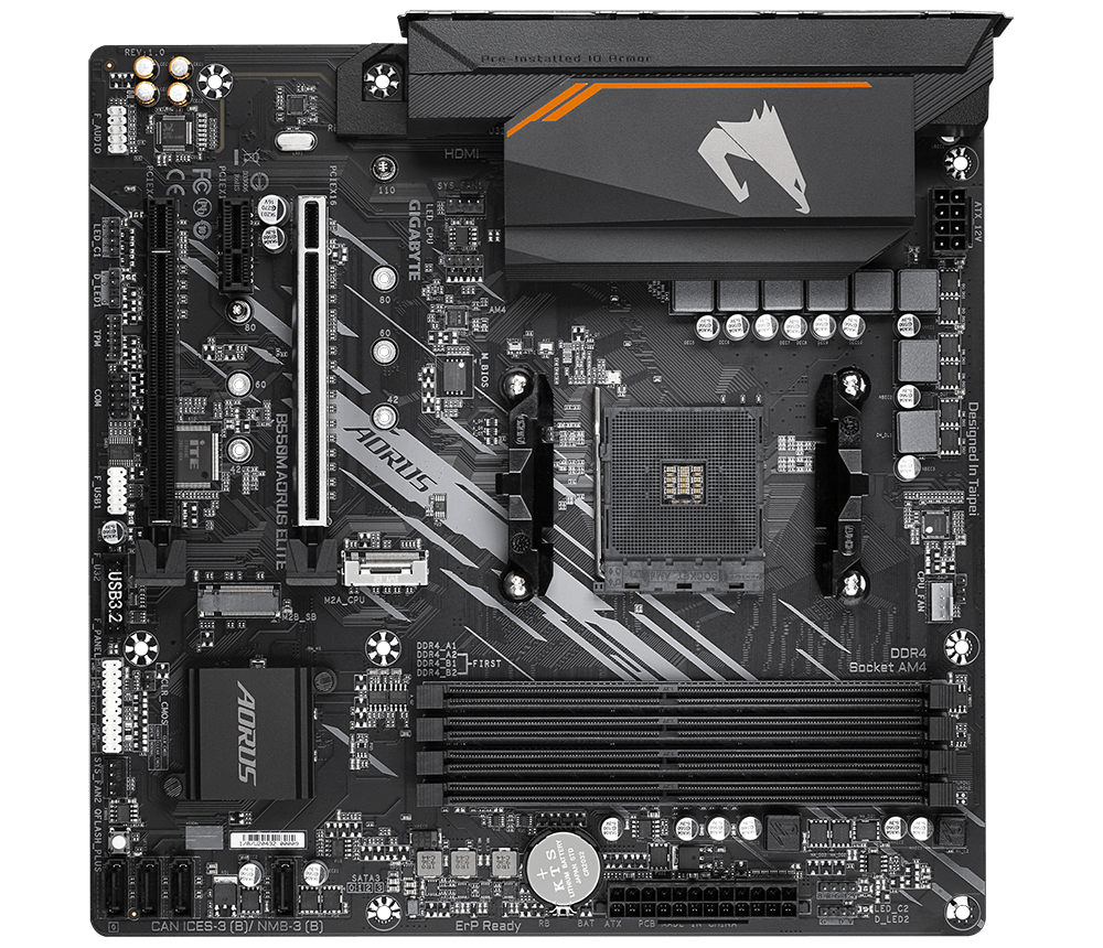 Gigabyte B550M Aorus Elite - DDR4 AMD AM4 microATX Motherboard