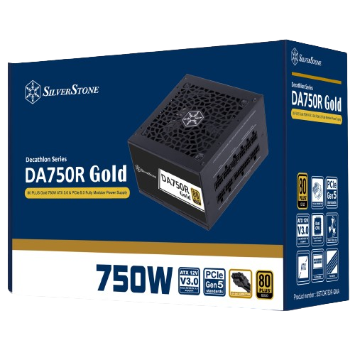 Silverstone DA750R Gold Power Supply - Black | White