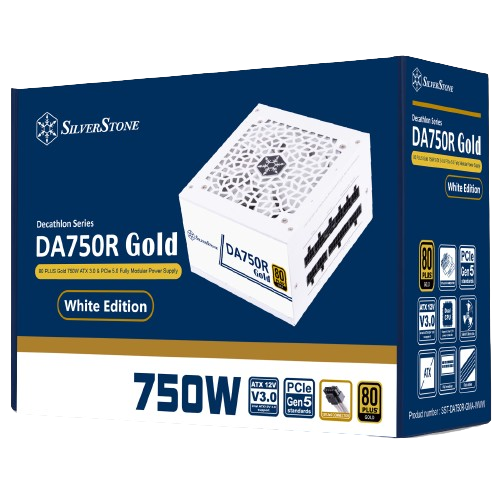 Silverstone DA750R Gold Power Supply - Black | White