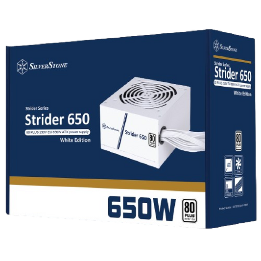 Silverstone Strider 650W 80+ Power Supply - White